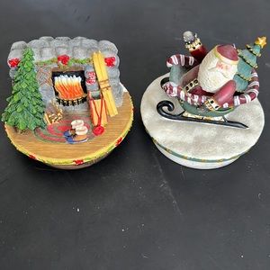 Christmas candle topper